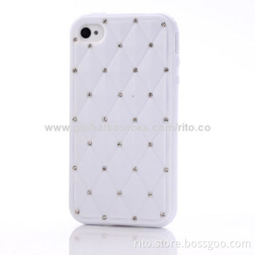 New Crystal-Studded TPU Hard Case for iPhone 4/4s, iPhone 5/5s